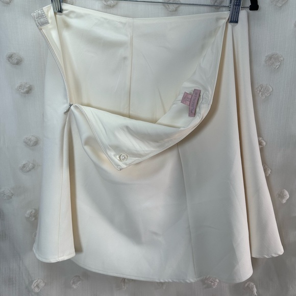Saint Tropez West Women’s Cream Skater Skirt Size 12 - Picture 6 of 10
